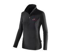 Black Crevice Jersey de esquí para Mujer I Jersey térmico para Mujer Tallas I Camiseta térmica Transpirable Manga Larga I Camiseta de esquí Manga Larga para Mujer (40, Negro/Rojo)