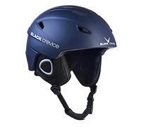 Black Crevice Kitzbühel - Casco de esquí (Talla M), Color Azul Marino y Blanco