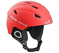 Black Crevice Kitzbühel Casco de esquí, Unisex Adulto, Rojo, L