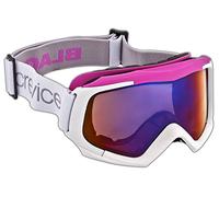 Black Crevice Máscara de Esquí Blanco / Fucsia