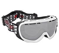 Black Crevice Máscara de Esquí Blanco / Plateado
