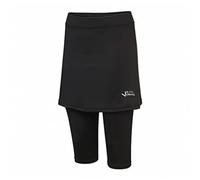 Black Crevice pantalón Deportivo con Falda para Mujeres I Leggings para Deporte con Falda de 92% PES y 8% Spandex I Mallas con Falda de Tenis para Deporte, Senderismo y más I calzas con Falda
