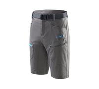 Black Crevice Pantalones Cortos de Senderismo para Hombre, Impermeables y de Secado rápido, Resistentes y Transpirables con Bolsillos