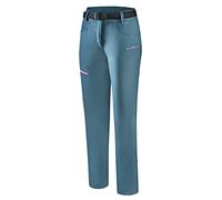 Black Crevice Pantalones de Trekking Mujer Senderismo, Blue Mirage/Pink, 38