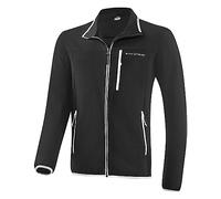 Black Crevice Segunda Capa Hombres I Polerón Midlayer I Jersey Media Capa para Hombres de Material Funcional Forro Polar - elástico I Polera elástica y Respirable I Suéter Hombre térmico