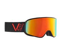 Black Crevice Skibrille, Black/Red, Size L Schladming-Gafas de esquí (Talla L), Color Negro y Rojo, Unisex Adulto, L (Kopfumfang 58-61 cm)