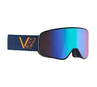 Black Crevice Skibrille, Navy/Orange/Green, Size L Schladming-Gafas de esquí (Talla L), Color Azul Marino, Naranja y Verde, Unisex Adulto, L (Kopfumfang 58-61 cm)