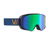 Black Crevice Skibrille, Navy/Orange/Green, Size M Schladming-Gafas de esquí (Talla M), Color Azul Marino, Naranja y Verde, Unisex Adulto, M (Kopfumfang 55-58 cm)