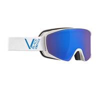 Black Crevice Skibrille, White/Blue, Size M Schladming-Gafas de esquí (Talla M), Color Blanco y Azul, Unisex Adulto, M (Kopfumfang 55-58 cm)