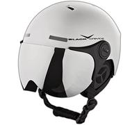 Black Crevice Skihelm - Casco de esquí, color Plata Mate/ Negro (Matt Silver/Black), talla M/L (58-61 cm)
