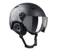 Black Crevice Skihelm Vail mit Visier Casco de esquí con Visera, Adultos Unisex, Negro Mate, M (55-58 cm)