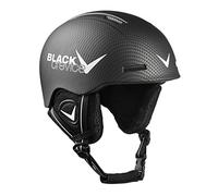 BLACK CREVICE Stubai Casco de esquí para niños I Casco esquí para niños Resistente a Golpes con diseño Deportivo I Casco esquí Transpirable I Tamaño (52-54, Carbono Negro/Blanco)