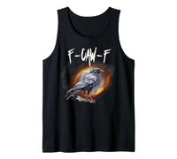 Black Crow, F-Caw-F Black Bird Moon Gothic Raven Enthusiast Camiseta sin Mangas