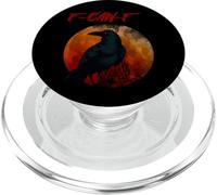 Black Crow, F-Caw-F Black Bird Moon Gothic Raven Enthusiast PopSockets PopGrip para MagSafe