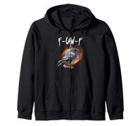 Black Crow, F-Caw-F Black Bird Moon Gothic Raven Enthusiast Sudadera con Capucha