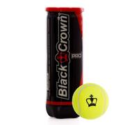 Black Crown - Bote 3 Pelotas Pádel Pro - Resistentes y Duraderas - Especiales para Profesionales y Torneos - Excelente Control y Movimiento en Cancha