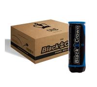 Black Crown - Cajón de 24 Botes de 3 Pelotas de Pádel - 72 Pelotas Resistentes y Duraderas (One)