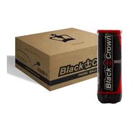 Black Crown - Cajón de 24 Botes de 3 Pelotas de Pádel - 72 Pelotas Resistentes y Duraderas (Pro)