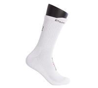 Black Crown - Calcetines Premium Altos - 70% Poliéster, 28% Algodón, 2% Elastano - Blancas con Corona Negra - Máximo Confort. (Calcetines Premium Altos, FR/ES, Números, 39, 42, Regular, Alto)