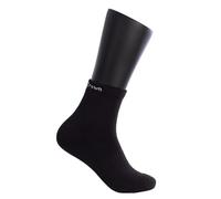 Black Crown - Calcetines Pro Tobilleros - 70% Poliéster, 28% Algodón, 2% Elastano - Ideales para Pádel y Todos Deportes - Negros. (Calcetines Pro Tobilleros, FR/ES, Números, 43, 46, Regular, Regular)