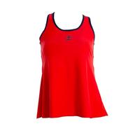 Black Crown - Camiseta de Pádel Mujer Colima - 80% Poliamida - 20% Elastano - Ligereza, Movilidad y Comodidad Dentro de la Pista - Transpirable (FR/ES, Letras, XXL, Regular, Regular, Azul/Rojo)
