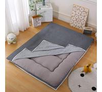 Black Crown - Funda de colchón de futón japonés de 180 x 200 cm, funda de algodón suave con cremallera, protector a prueba de polvo para colchoneta de dormir