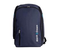 Black Crown - Mochila Focus Azul para Padel, Exterior 30% Eva y 70% PVC, Interior 100% Poliéster, Diseño Ergonómico y Funcional, Ideal para Jugadores de Padel