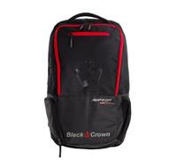 Black Crown Mochila Raptor - Diseño Impactante en Negro y Rojo - Materiales Premium (30% EVA, 70% PVC), Compartimento para Palas, Bolsillo para Zapatillas y Transporte Ergonómico