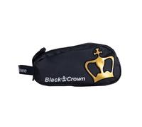 Black Crown - Neceser Modelo Miracle Pro - Elegante Diseño Negro/Dorado - Impermeable con Acabado 100% PVC y Forro 100% Poliéster - Espacioso y Compacto (26x13.5x12 cm)
