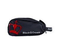 Black Crown - Neceser Modelo Miracle Pro - Elegante Diseño Negro/Rojo Metalizado - Impermeable con Acabado 100% PVC y Forro 100% Poliéster - Espacioso y Compacto (26x13.5x12 cm)