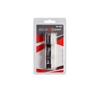 Black Crown - Pack de 3 Overgrips de Pádel - Absorben Sudor - Tacto Suave - Cómodo Agarre (Blanco)