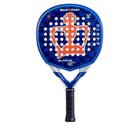 Black Crown - Pala de pádel Gladius - 18K Alucarbono + Carbono unidireccional - Goma Medium EVA Black - Forma híbrida - Control 55% y Potencia 45% - Jugadores intermedios y avanzados - Peso 355-370g