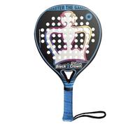 Black Crown - Pala de Padel Piton Nakano 15k - Forma Redonda - Control y Potencia - Peso 355 gr - Marco 38 mm con Doble Tubular de Fibra Carbono 80% - Resistente - Marta Marrero - Nivel Avanzado