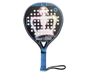 Black Crown - Pala de Padel Piton Nakano 15k - Forma Redonda - Control y Potencia - Peso 355 gr - Marco 38 mm con Doble Tubular de Fibra Carbono 80% - Resistente - Marta Marrero - Nivel Avanzado