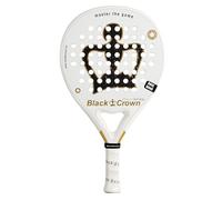 Black Crown - Pala de Pádel Piton White - Forma Redonda - Núcleo Carbono 3K - Control y Potencia Equilibrada - Peso 355 gr - Marco 38 mm 80% Fibra de Carbono - Nivel Avanzado