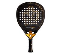 Black Crown - Pala Patron Gold, Forma Híbrida, Goma 3XPlay EVA Dual, Doble Tubular Carbono 100%, Carbono 12K + Unidireccional, Control y Potencia, Tecnología Vibralow, Alta Durabilidad