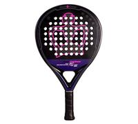 Black Crown - Pala Win Carbon, Forma Redonda, Goma Super Soft Black EVA, Doble Tubular Carbono 100%, Carbono 3K, Amplio Punto Dulce, Control y Suavidad, Alta Comodidad