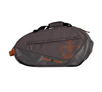 Black Crown - Paletero de Pádel Plus - Compartimento térmico para 2 Palas - Bolsillo para Zapatillas - Espacio para Ropa Sucia - Bolsillos Accesorios - Transporte cómodo (Azul/Naranja)