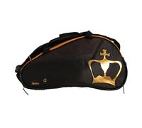 Black Crown - Paletero de Pádel Thunder - Compartimento térmico para 2 Palas - Espacio para Ropa y Calzado - Bolsillos Exteriores - Bolsillo para Zapatillas - Material PU y poliéster (Negro/Cobre)