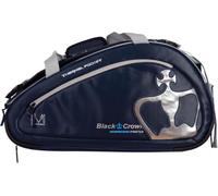 Black Crown - Paletero Hurricane Pro 4.0 Azul - Bolsa de Pádel con Compartimento Térmico para 2 Palas, Compartimento para Zapatillas, Bolsillos Laterales y Asas Tipo Mochila