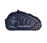 Black Crown Paletero Ultimate Pro 2.0 - Diseño Exclusivo en Azul - Compartimento Térmico para 2 Palas, Bolsillo Ventilado para Zapatillas y Transporte Estilo Mochila - Ideal para Jugadores de Pádel