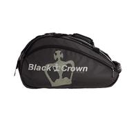 Black Crown - Paletero Wonder Pro 2.0 Negro-Amarillo- 100% Poliéster - 2 Compartimentos Centrales - Compartimento Térmico - Capacidad: 3 Palas - Bolsillo Inferior para Zapatillas