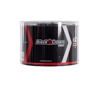Black Crown - Tarro de 60 Overgrips de Pádel - Blancos o Multicolor - Absorben Sudor - Tacto Suave - Cómodo Agarre (Blancos)