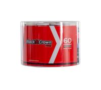 Black Crown - Tarro de 60 Overgrips de Pádel - Blancos o Multicolor - Absorben Sudor - Tacto Suave - Cómodo Agarre (Multicolor)