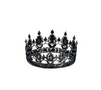 Black Crystal Bridal Tiaras And Crowns Rhinestone Prom Diadem Headband Wedding Hair Accessories Jewelry Crown Tiara para Bodas(Black1)