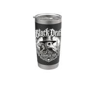 Black Death European Tour 1347-1351 Medieval Gothic Vaso térmico de acero inoxidable de doble pared