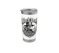 Black Death European Tour 1347-1351 Medieval Gothic Vaso térmico de acero inoxidable de doble pared