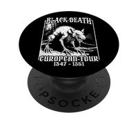Black Death European Tour 1347-1351 Rata Medieval Espeluznante PopSockets PopGrip Adhesivo