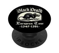 Black Death European Tour Plaga Rata Historia Medieval PopSockets PopGrip Adhesivo