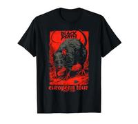 Black Death European Tour Plague Rat Medieval History Goth Camiseta gráfica económica, Hombre, Negro, S